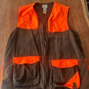Beretta Men's Orange and Brown Field Vest